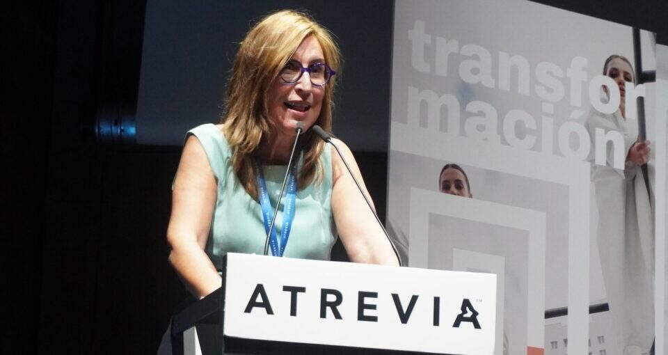 Núria Vilanova, Presidenta de ATREVIA, durante su intervención en el V Congreso Iberoamericano de Tendencias en Marketing, Comunicación y Asuntos Públicos