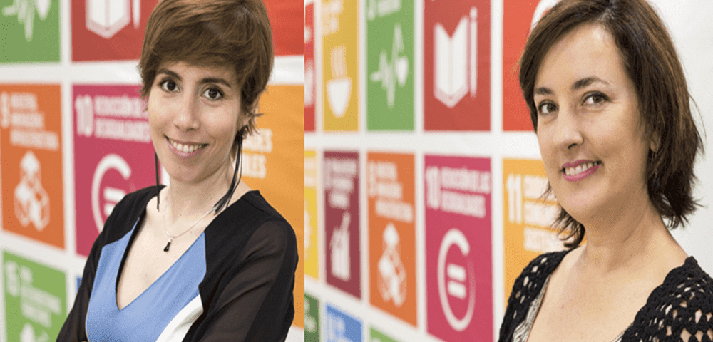 Vanesa Rodríguez y Arantxa Lorenzo, representantes de la Red Española del Pacto Mundial de Naciones Unidas